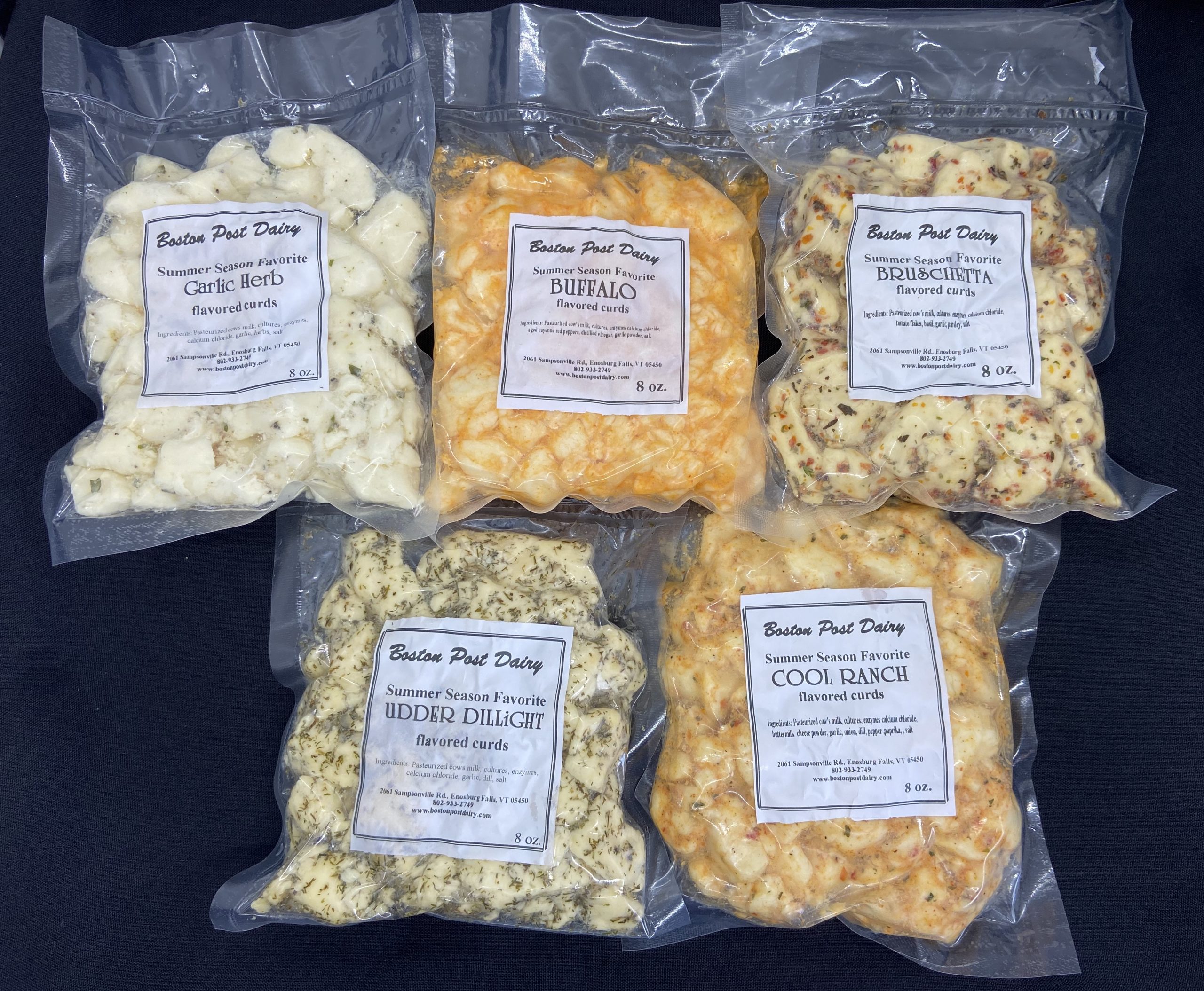 flavored curds